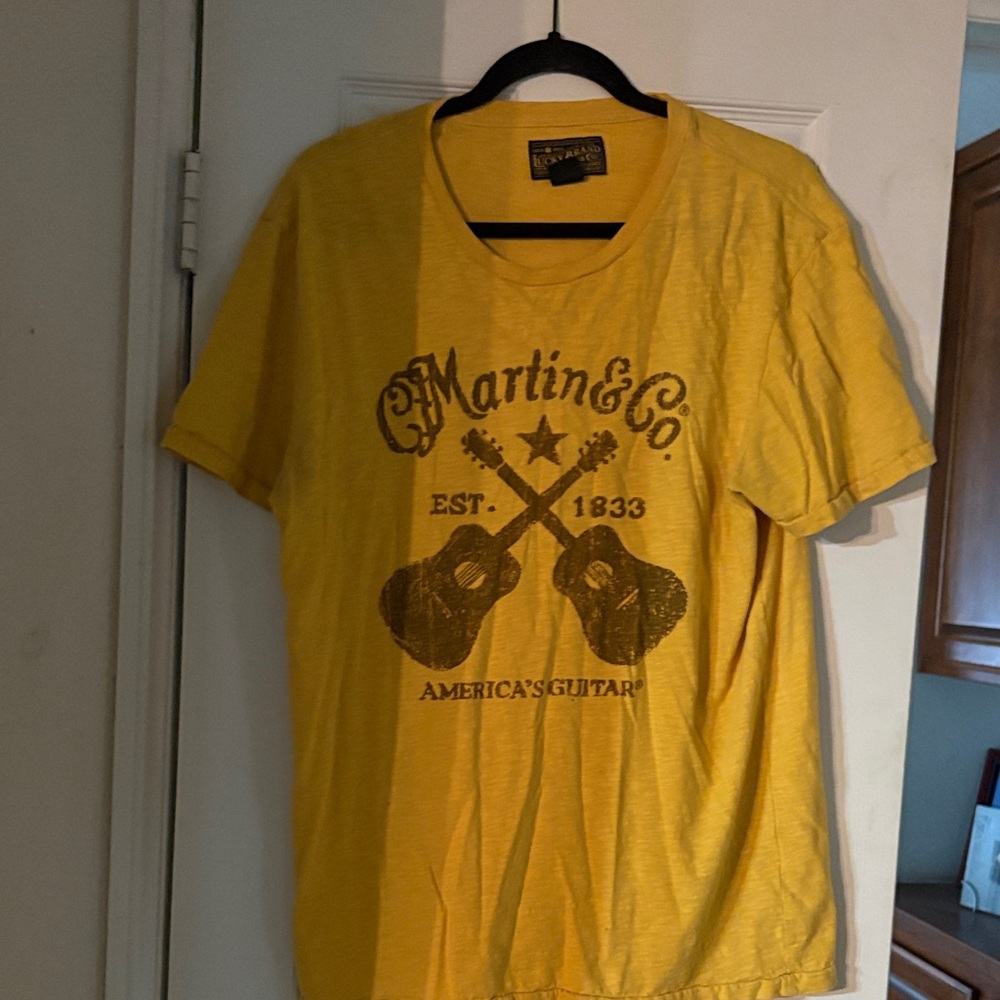 Lucky Brand Yellow Graphic Tee